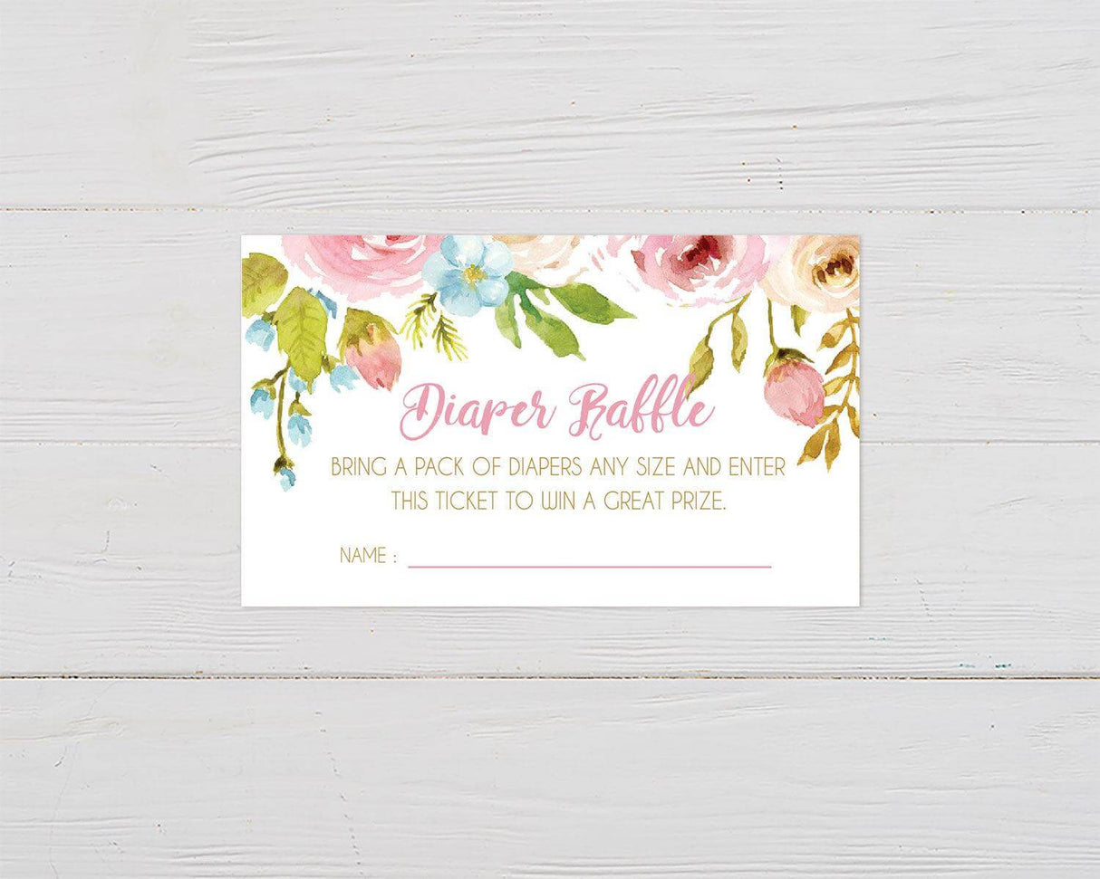 Spring Blossoms Diaper Raffle - goprintplus