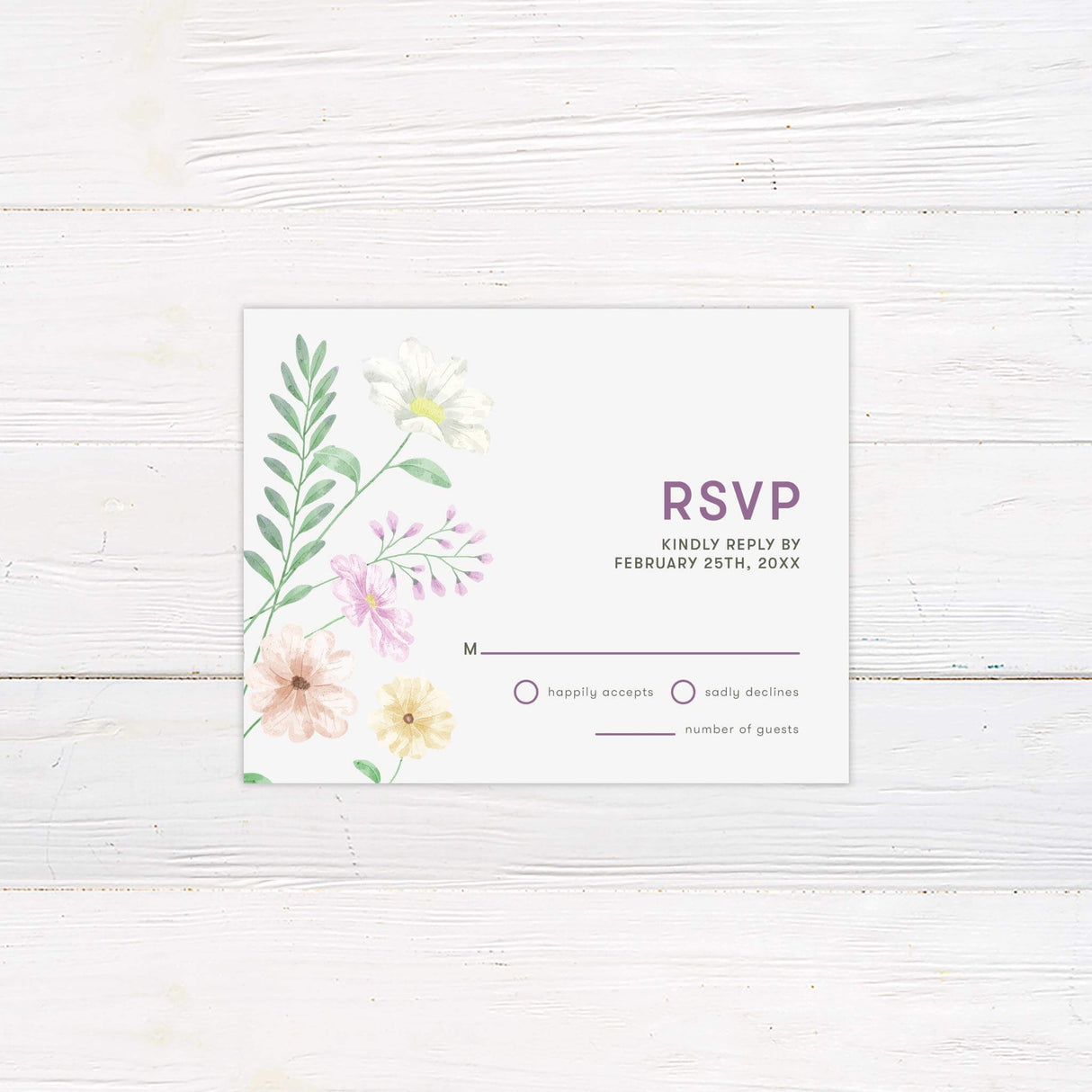 Spring Bouquet RSVP - goprintplus
