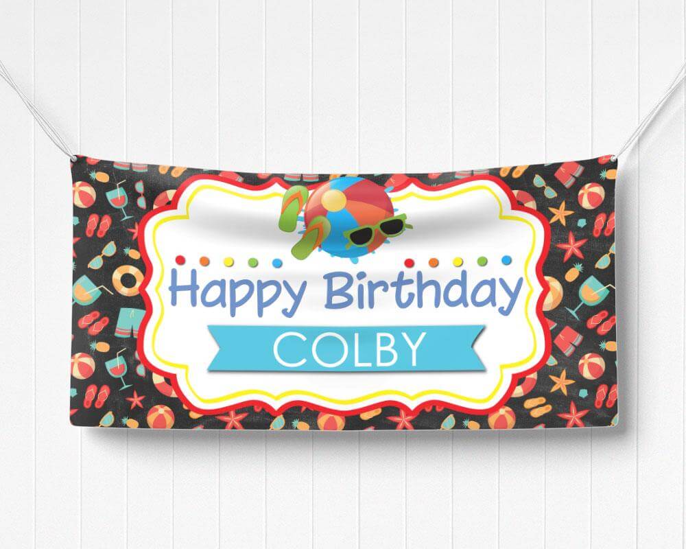 Summer Bash Birthday Invitation - goprintplus