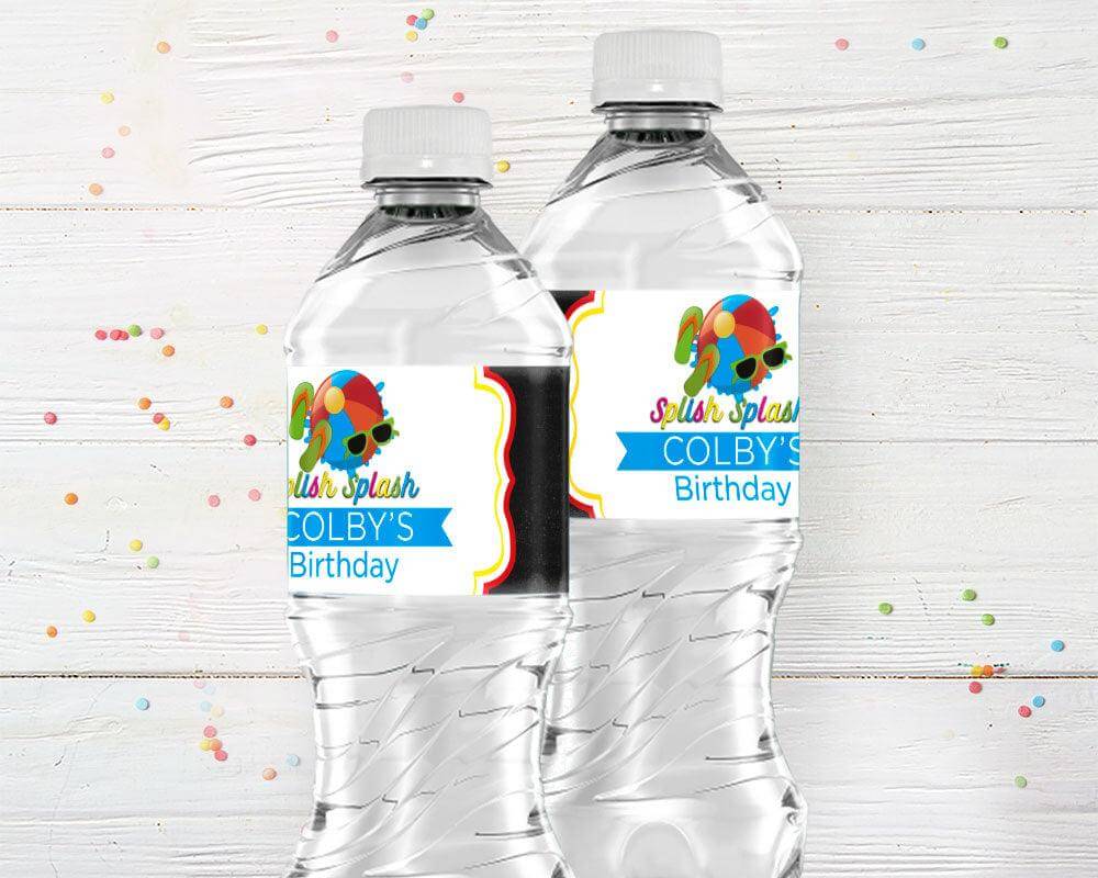 Summer Bash Water Bottle Labels - goprintplus