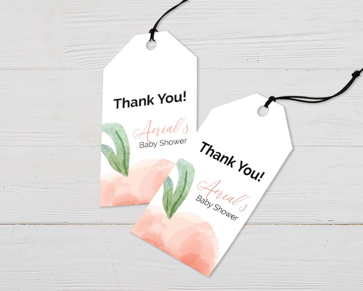 Sweet as a Peach Favor Tags - goprintplus