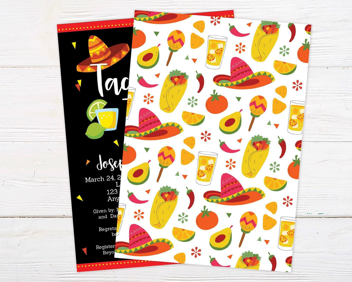 Tacos and Tequila Invitation - goprintplus