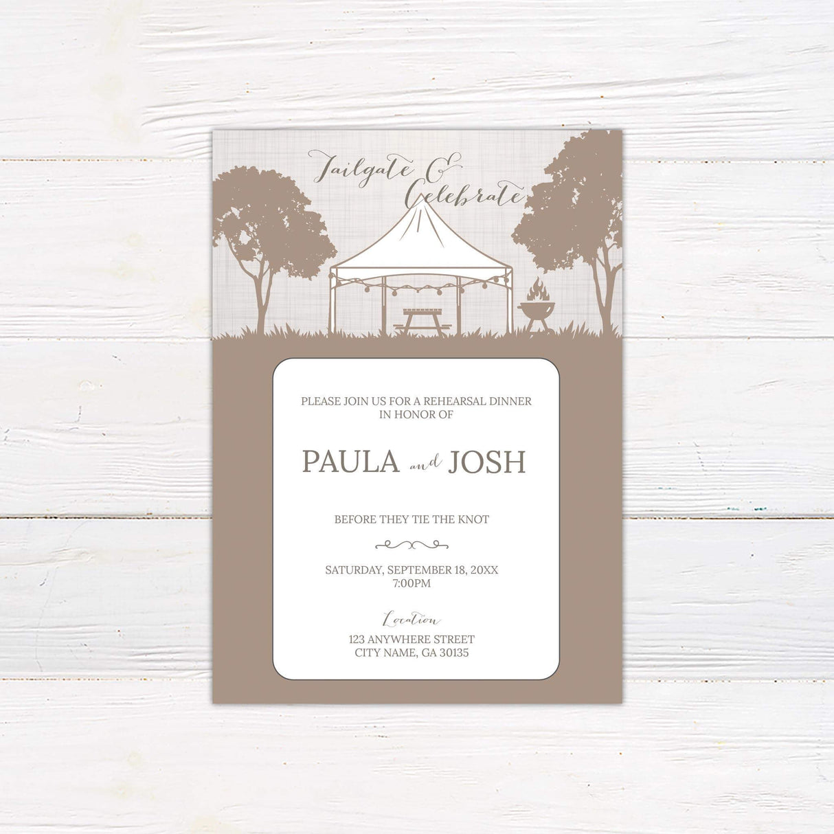 Tailgate and Celebrate Invitation - goprintplus