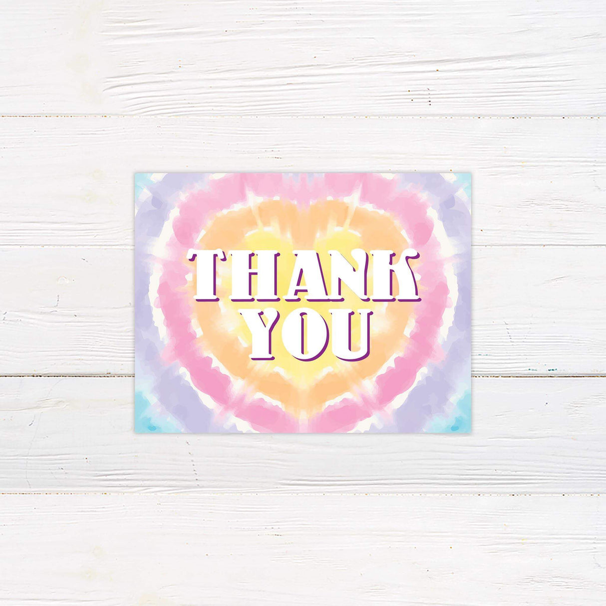 Tie Dye Thank You Card - goprintplus