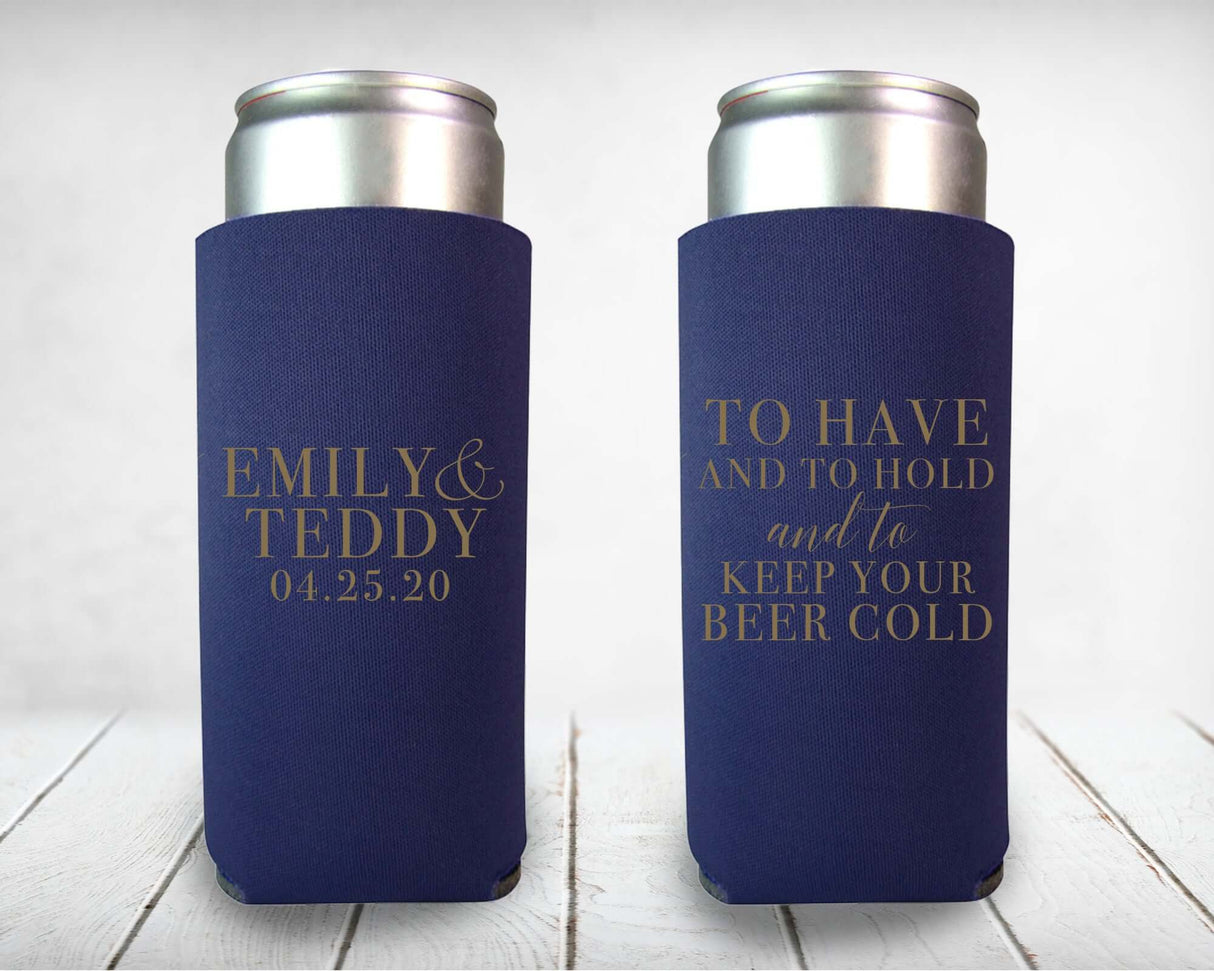 Koozie plegable delgado