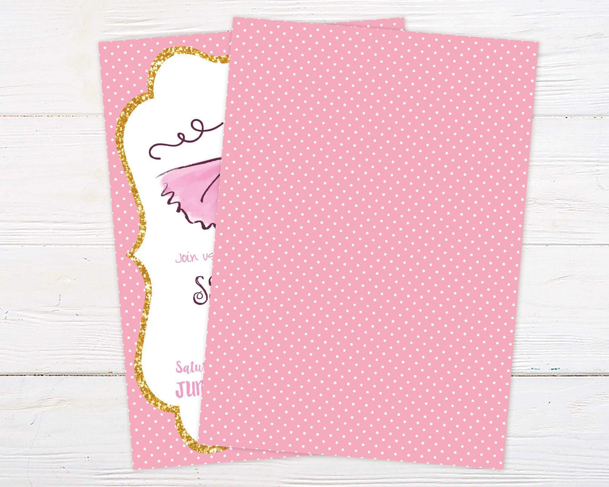 Tutu Birthday Invitation - goprintplus