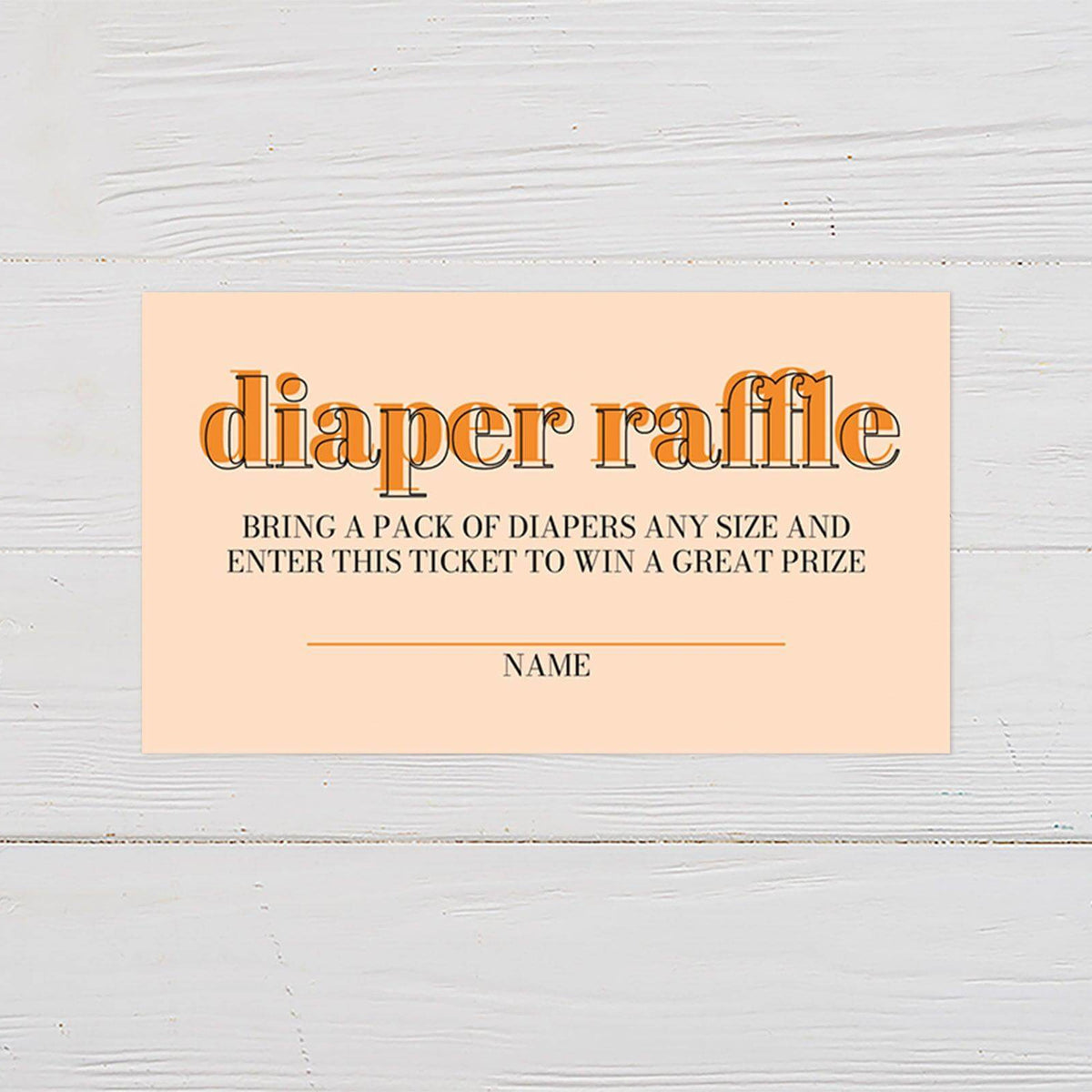 Two Little Cuties Diaper Raffle Ticket goprintplus