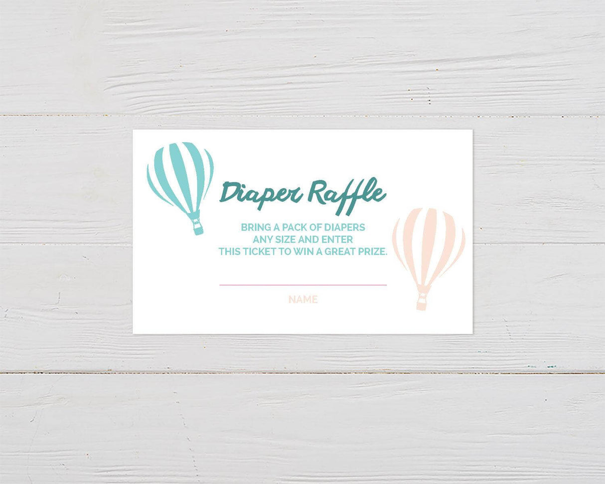 Up, Up Away Diaper Raffle - goprintplus