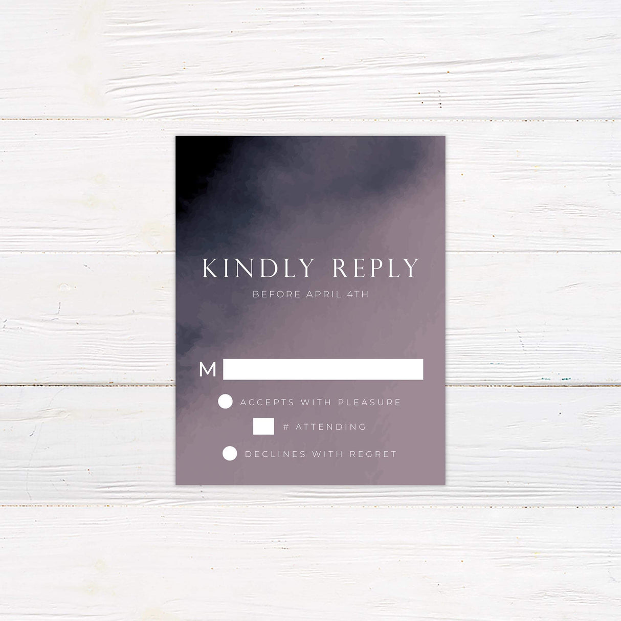 Violet Dip RSVP - goprintplus