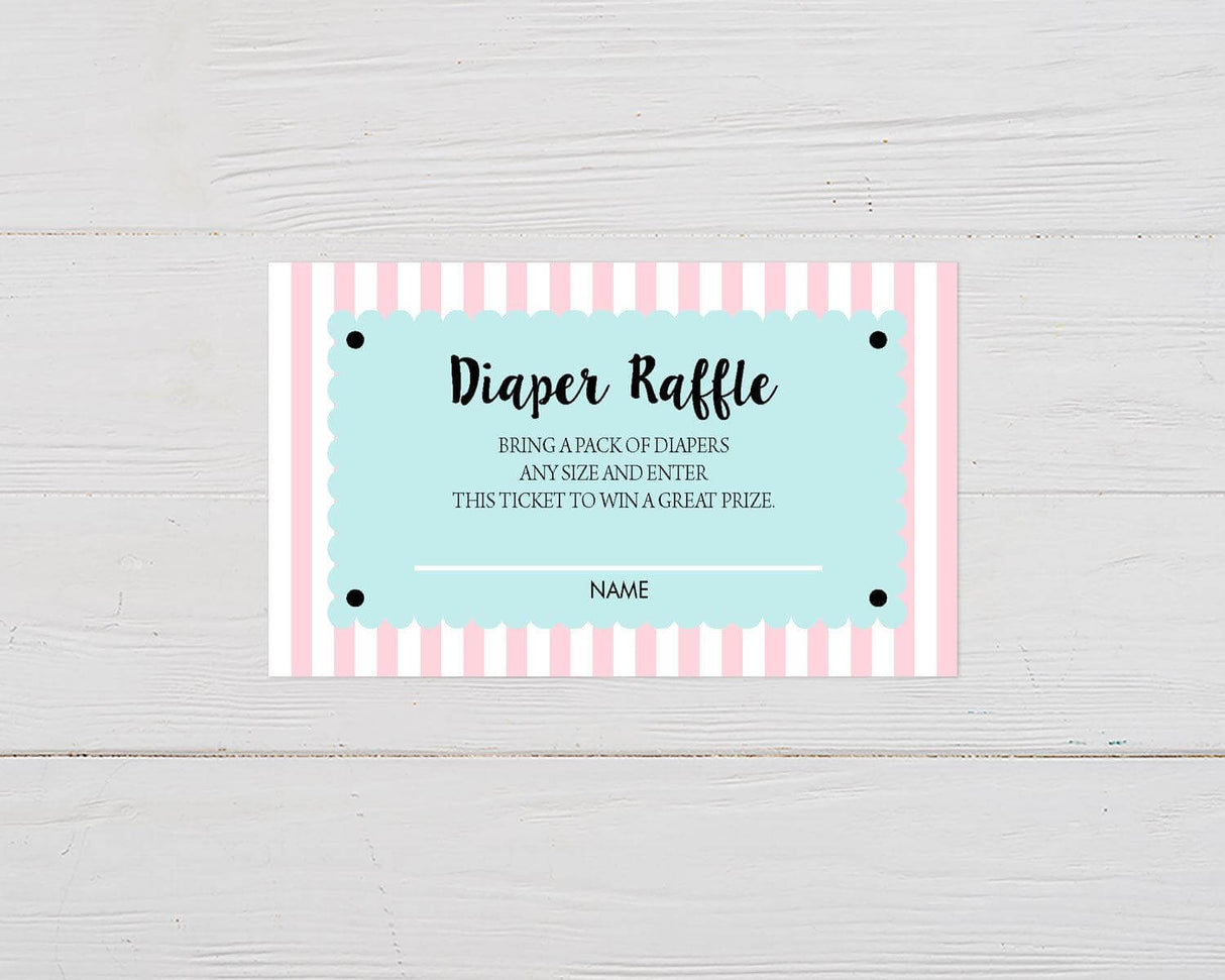 We Are Tickled Pink Diaper Raffle - goprintplus