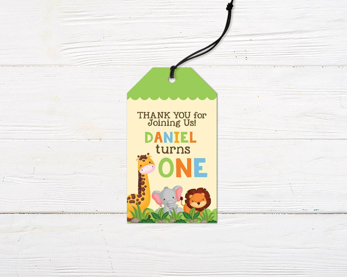 Wild Animal Favor Tag - goprintplus