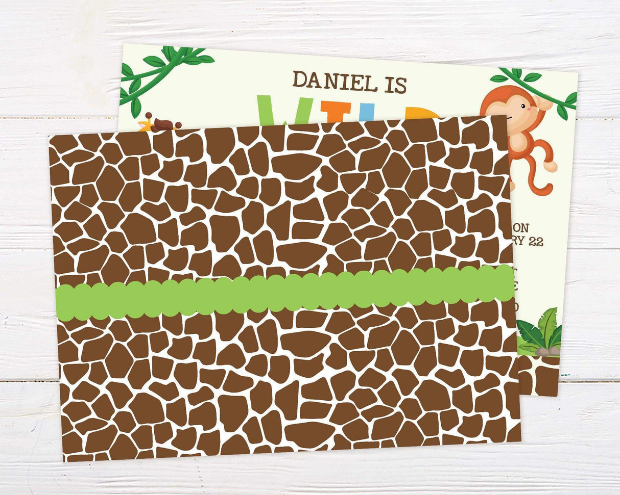 Wild Animal Birthday Invitation - goprintplus