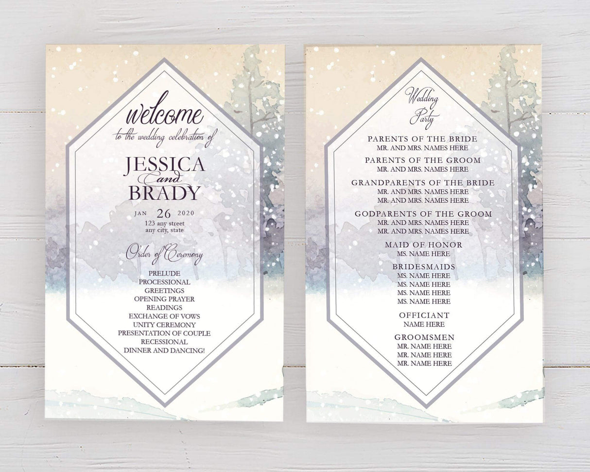 Winter Forest Snow Program - goprintplus