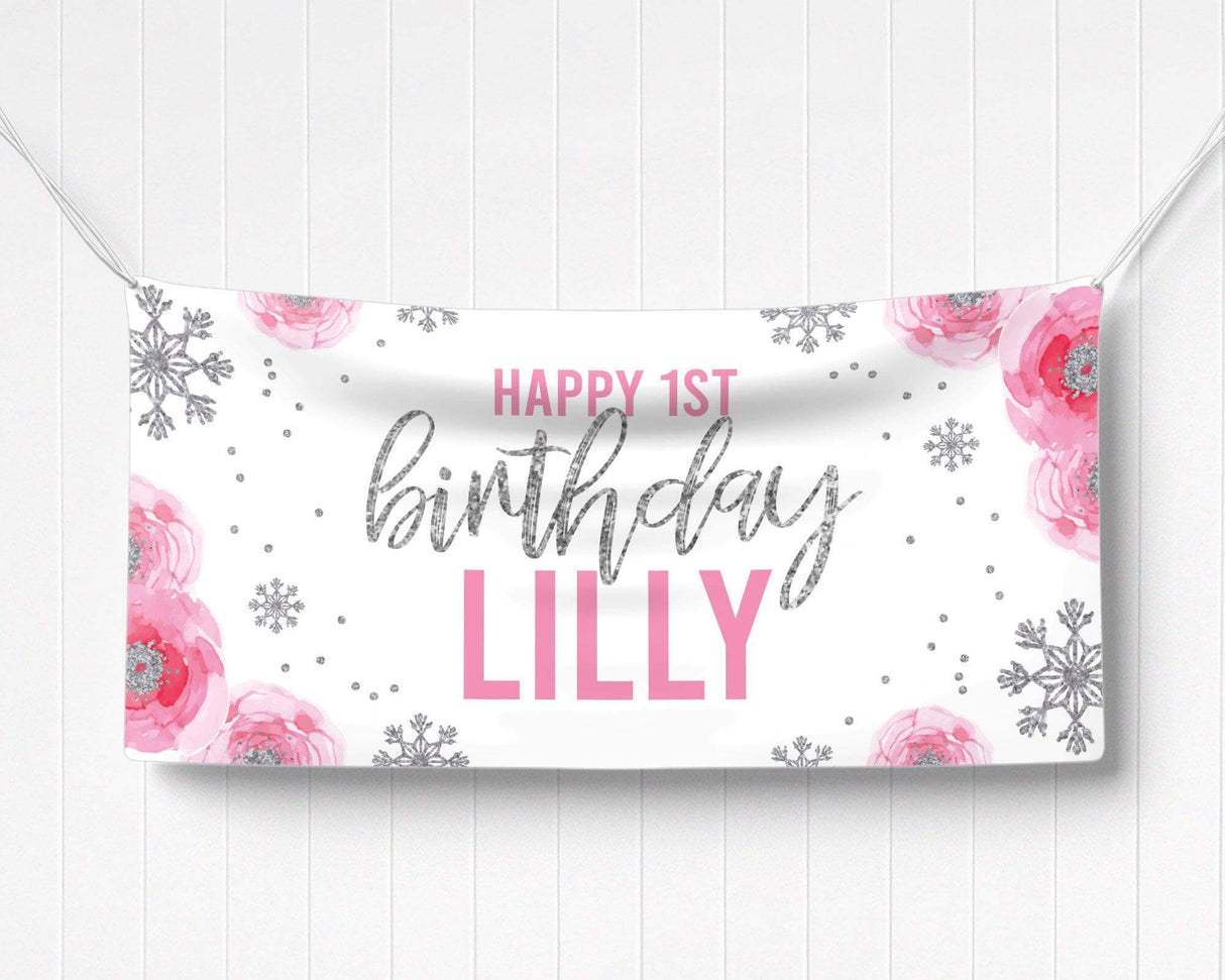 Winter Onederland Banner - goprintplus