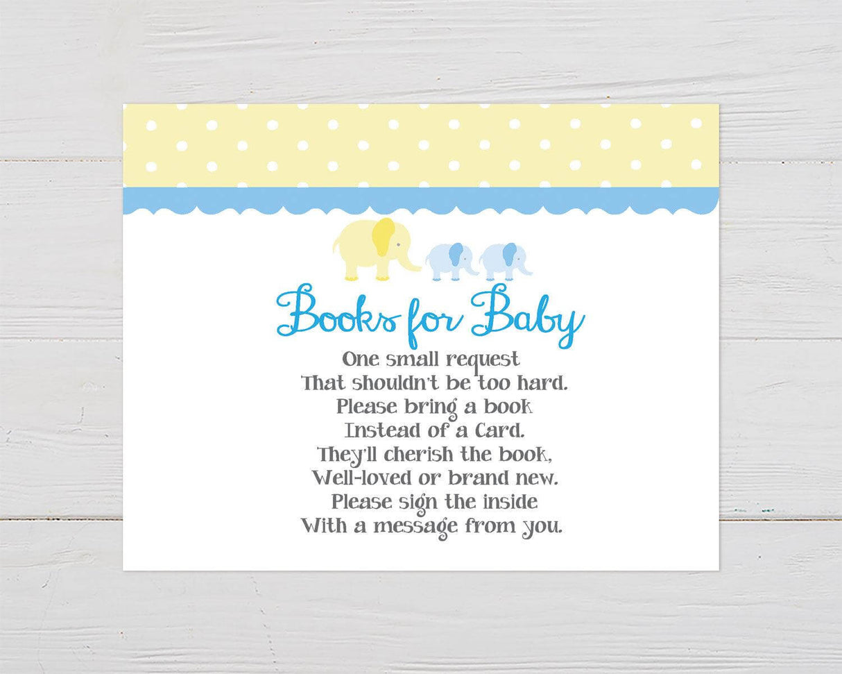 Yellow Blue Elephants Books For Baby - goprintplus