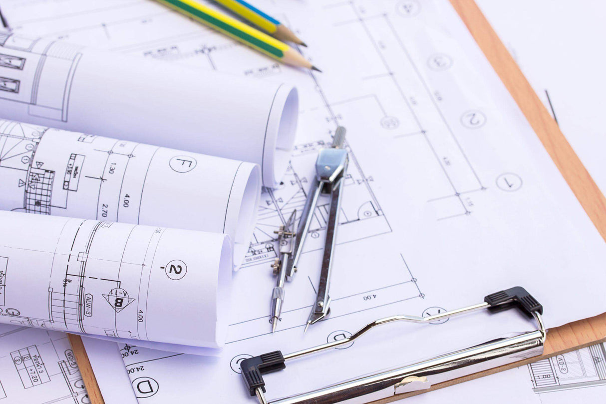 Blue Prints 30/36 x 42/48 Black and White - goprintplus