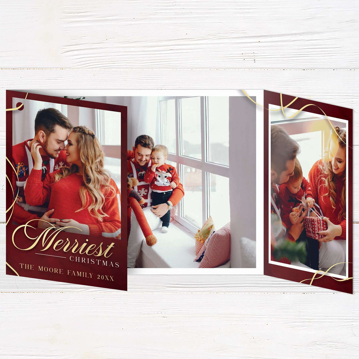 Holiday card featuring a family celebrating together, highlighting why holiday cards are the unsung heroes of the festive season.