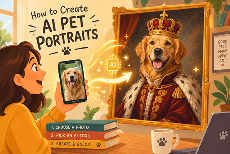 AI Pet Portraits: Turn Your Dog or Cat Into Wall Art (The Holiday Gift That Wins)