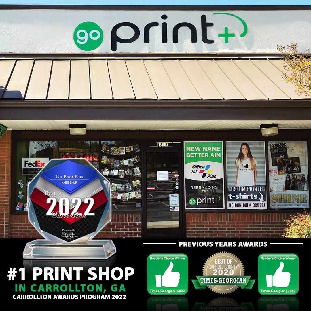 Go Print Plus Receives 2022 Best of Carrollton Award in Print Shop Category - goprintplus