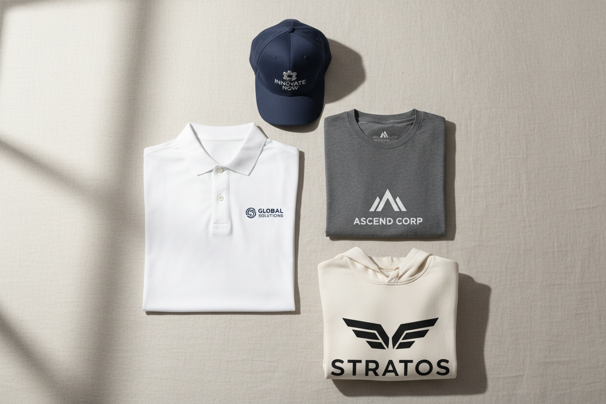 Best Apparel for Company Logos: Polos, Tees, Caps & More