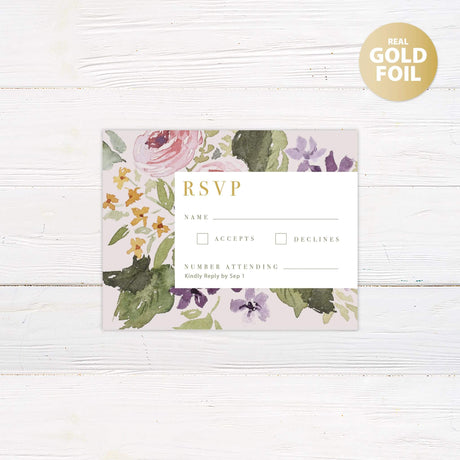 RSVP card with floral design, illustrating the theme of Decoding the Mystery of RSVP in social etiquette.