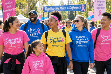 Custom Apparel for Awareness Walks & Charity Events