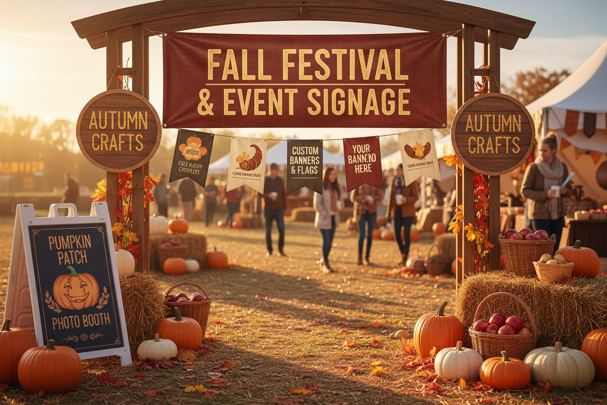 Custom Banners & Signs for Fall Festivals & Events