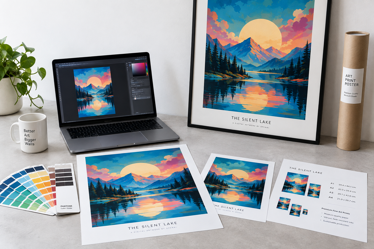 How to Turn ChatGPT Art Into Wall-Worthy Posters & Prints