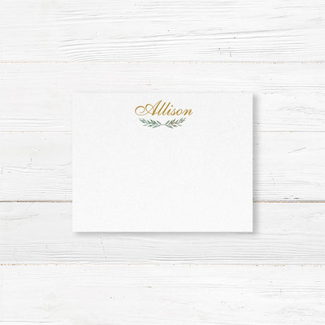 Personalized note cards with a name, initials, or monogram 