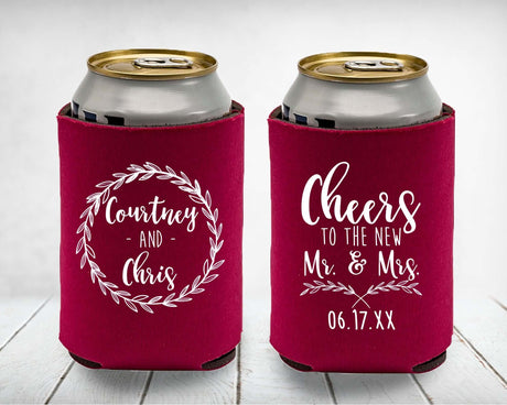 Custom Collapsible Wedding Koozies
