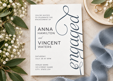 Engagement Party Invitations-Matches Your Wedding Stationery