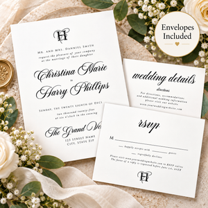 Hochzeitseinladungen und Suiten