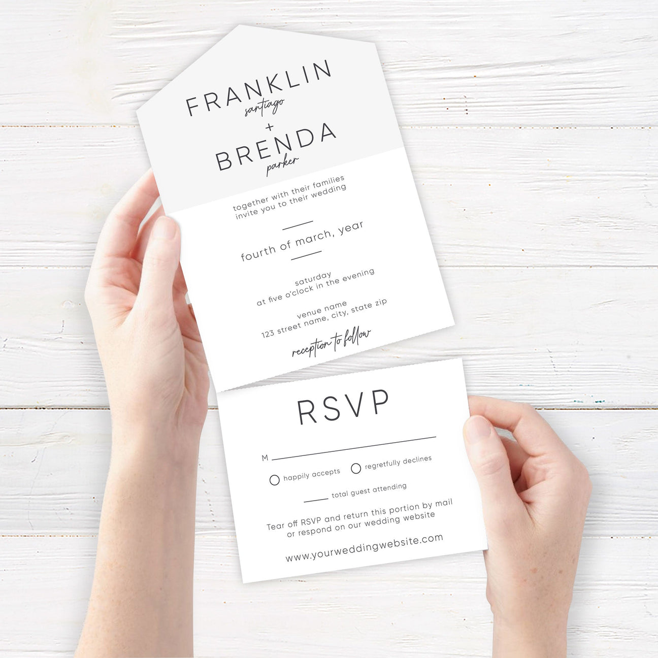 All in One Wedding Invitations