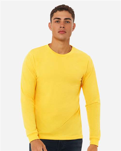 BELLA + CANVAS - Heather CVC Long Sleeve Tee - 3501CVC