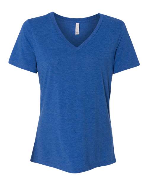 BELLA + CANVAS - Women's Relaxed Triblend V-Neck Tee - 6415