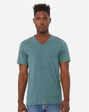 BELLA + CANVAS - Unisex Heather CVC V-Neck Tee - 3005CVC