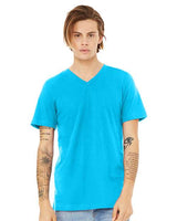 BELLA + CANVAS - Unisex Heather CVC V-Neck Tee - 3005CVC