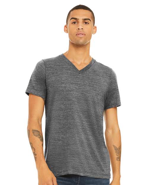 BELLA + CANVAS - Unisex Textured Jersey V-Neck Tee - 3655C