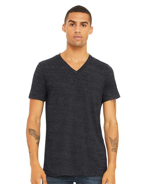 BELLA + CANVAS - Unisex Textured Jersey V-Neck Tee - 3655C