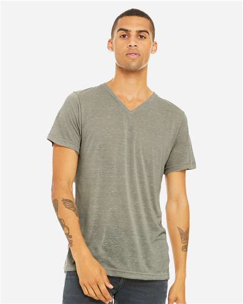 BELLA + CANVAS - Unisex Textured Jersey V-Neck Tee - 3655C