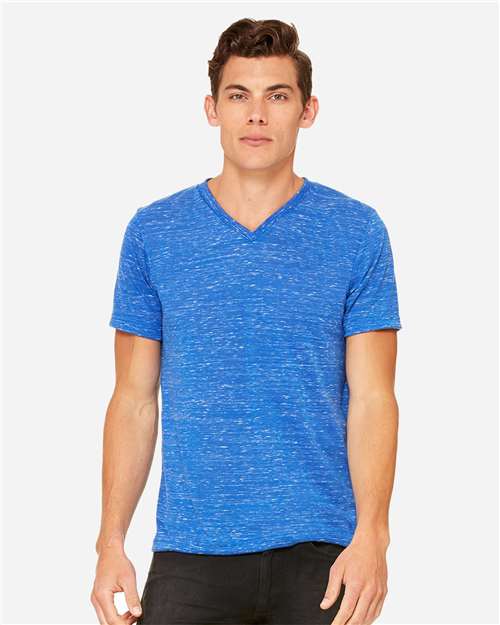 BELLA + CANVAS - Unisex Textured Jersey V-Neck Tee - 3655C