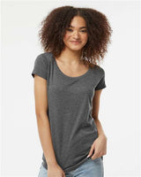 Tultex - Women's Poly-Rich Scoop Neck T-Shirt - 243M