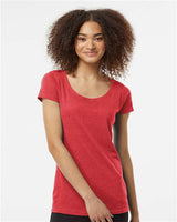 Tultex - Women's Poly-Rich Scoop Neck T-Shirt - 243M