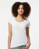 Tultex - Women's Poly-Rich Scoop Neck T-Shirt - 243M