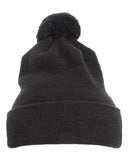 YP Classics - Pom-Pom Cuffed Knit Beanie - 1501P