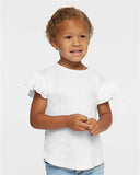 Rabbit Skins - Toddler Flutter Sleeve Tee - 3339LA
