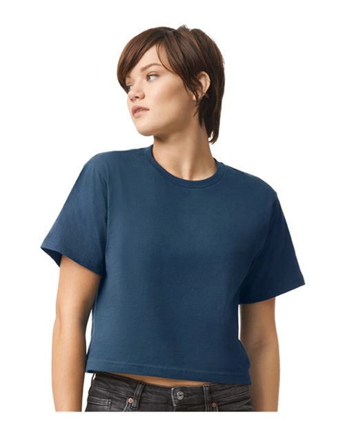 American Apparel - Women's Fine Jersey Mid-Length Boxy Tee - 102A
