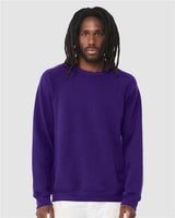 BELLA + CANVAS - Unisex Sponge Fleece Raglan Crewneck Sweatshirt - 3901