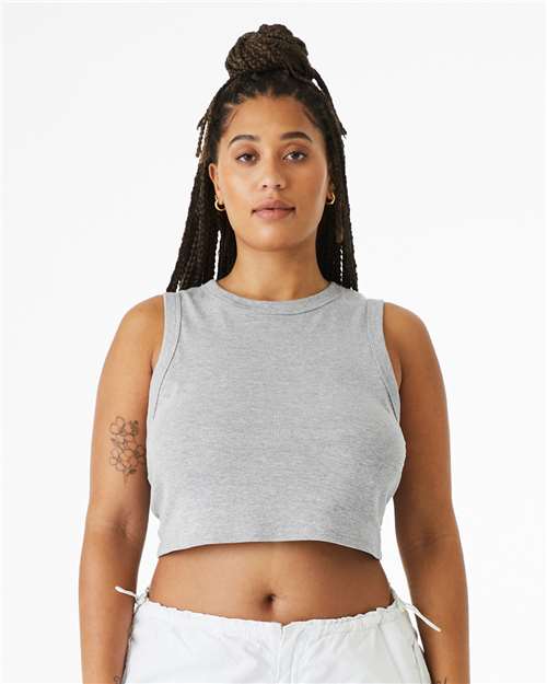 BELLA + CANVAS - Women's Micro Rib Muscle Crop Tank - 1013C