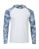 Paragon Men’s Biloxi performance colorblocked hooded long sleeve t-shirt with a lightweight, athletic design and modern fit. Features moisture-wicking fabric, a hood, and contrasting panels, ideal for active or casual wear.